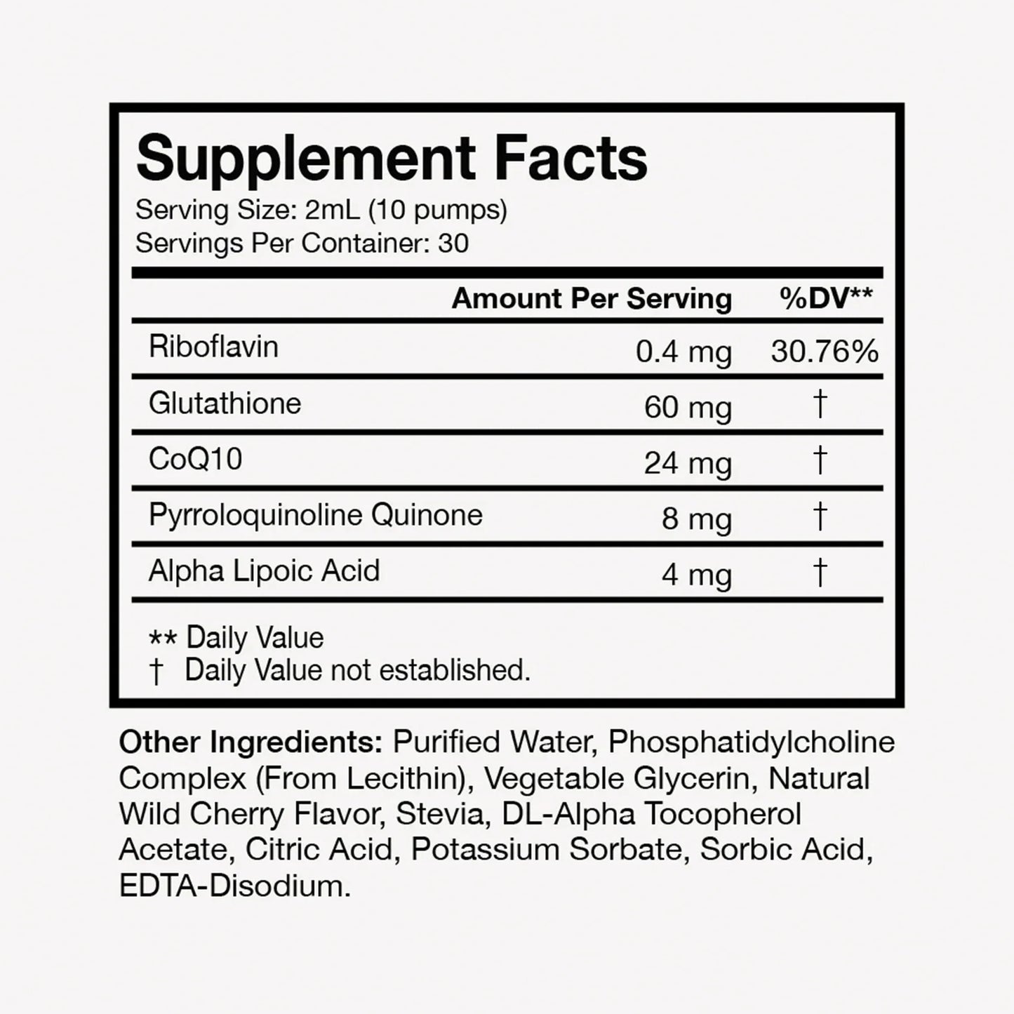Liposomal Gluthatione